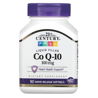 [ของแท้ 100%] 21st CENTURY CO Q10 100 mg HEART HEALTH SUPPORT (CO Q-10)