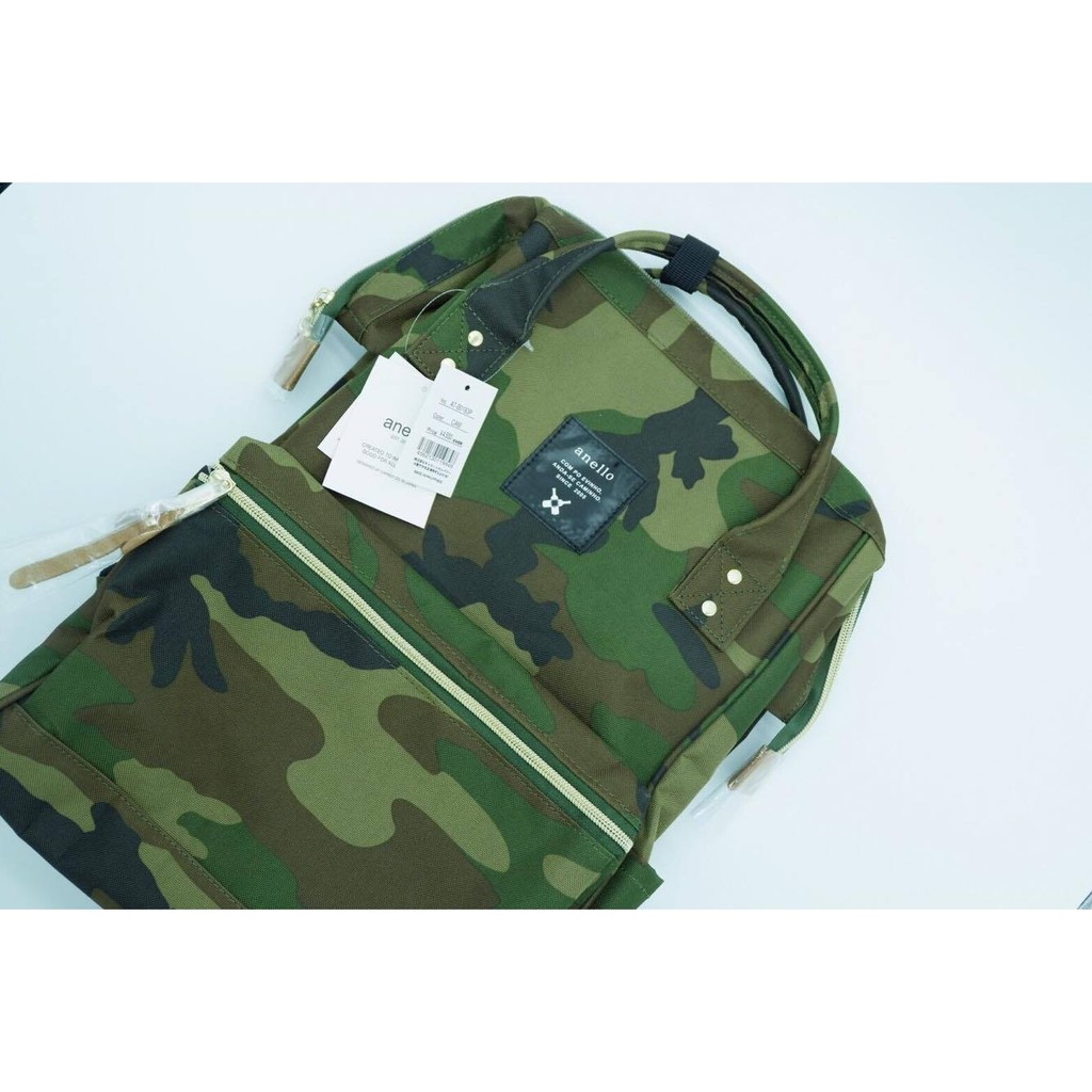 กระเป๋าเป้ Anello ลายทหาร Size Classic ของแท้ 100% จากญี่ปุ่น