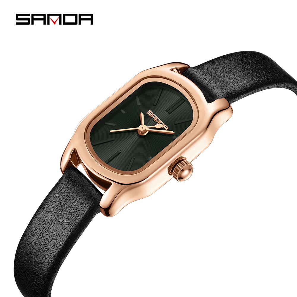 Sanda นาฬิกาข้อมือควอทซ์ลําลอง กันน้ํา แฟชั่นสําหรับสตรี 1104-10 ราคา ถูกที่สุด ดีลบีเคเค