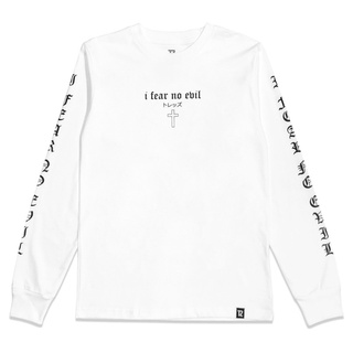 TZ I FEAR NO EVIL L/S TEE [WHITE]