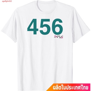 เกาหลีใต้ เกมปลาหมึก บล็อคเฮด นรก ชายร่ม โลกที่เท่าเทียมกัน วีไอพี Squid Game Player 456 Costume T-Shirt คอกลม