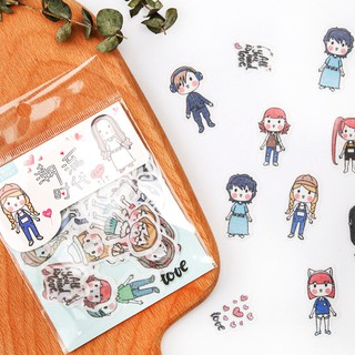 สติกเกอร์ซอง GIRL ⭐️ เซ็ต 40 ชิ้น DIY Sticker Stickers Pocket สติ๊กเกอร์ ไดคัท mimisplan