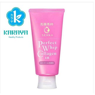 Senka โฟมล้างหน้า Perfect Whip Collagen 120 กร้ม ผิวนุ่มชุ่มชื่นสินค้า ฮิตจากญี่ปุ่นสูตรผสมคอลลาเจน ฟองโฟมละเอียดหนานุ่ม