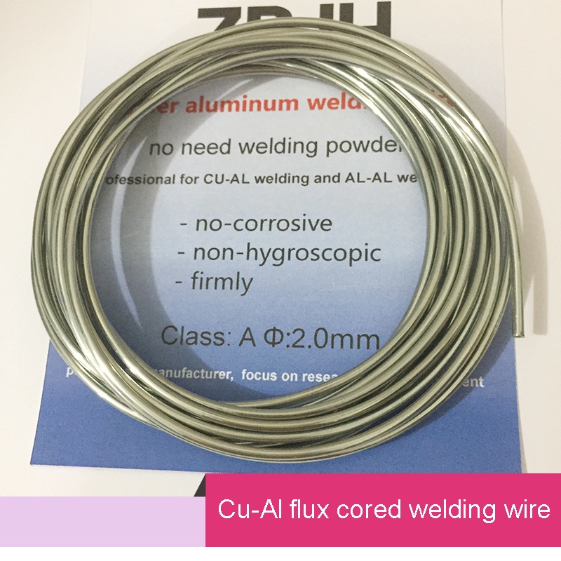 2.0mm*3m Cu-Al Flux Cored Copper Aluminum High Flow Welding Wires For Reactor, Motor,etc.