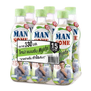 แมนซั่ม โมฮีโต้ ซิงค์ เครื่องดื่มฟังก์ชันนัล 330 มล. x 6 ขวด Mansome Mojito Zinc Functional Drink 330 ml x 6 Bottles