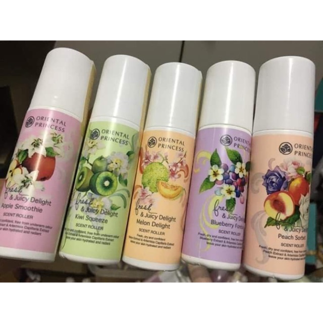 🌸Oriental Princess โรออนระงับกลิ่น ไม่มีแอลกอฮอล  ไม่ทำให้ใต้วงแขนคล้ำ กลิ่นหอมผลไม้