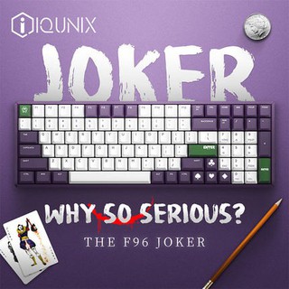 คีย์บอร์ด ไร้สาย IQUNIX F96 JOKER CORAL SEA KNIGHT WIRELESS MECHANICAL KEYBOARD TTC Switch Bluetooth 5.0 ประกัน1ปี