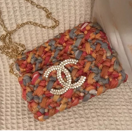 สว่างขึ้นและท่อระบายน้ำคู่เพชรขนาดเล็กหอม CC กระเป๋าหรูอุปกรณ์เสริม - รูปที่ 2