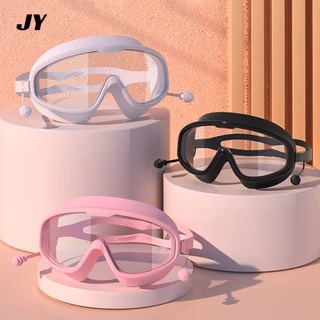 ผู้ใหญ่ Goggles แว่นตาว่ายน้ำสำหรับผู้ชายและผู้หญิง แว่นตาดำน้ำ HD กันน้ำและกันหมอก แว่นตาว่ายน้ำแฟชั่นกรอบใหญ่