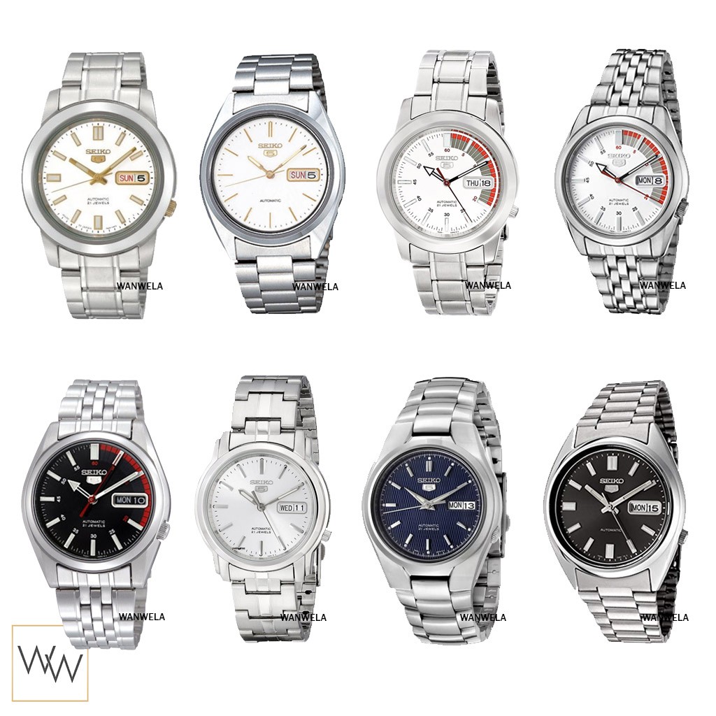 ของแท้ นาฬิกาข้อมือ ผู้ชาย Seiko Sport 5 Automatic สายสแตนเลส พร้อมกล่อง [1]