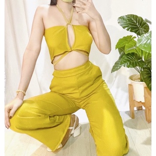 ❗️พร้อมส่ง❗️♠️ ชุดเซตผูกไขว่ เซ็ตกางเกงขายาวเซ็กซี่👙 ชุดเซตผูก เสื้อทรงสวย ชุดไปทะเล ชุดเซ็กซี่ งานตามหา‼️🌈