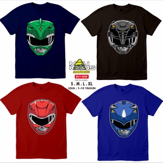 ราคาต่ำสุด!!เสื้อยืด พิมพ์ลายการ์ตูนอนิเมะ Mighty MORPHIN POWER RANGERS สําหรับเด็กS-3XL