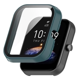 เคส PC ป้องกันเต็มจอ พร้อมกระจกนิรภัย สําหรับ Huami Amazfit BIP 3 / BIP 3 Pro watch Cover