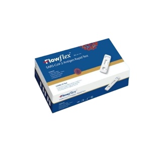 ชุดตรวจโควิด ATK Flowflex SARS-CoV-2 Antigen Self Test Nasal ตรวจโอมิครอนได้ เก็บตัวอย่างจากทางช่องจมูก Omicron Nasal Swab