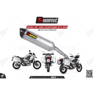 ท่อแต่ง Akrapovic Exhaust Slip-On Line (Titanium) HONDA VFR 1200X CROSSTOURER 2012-2020