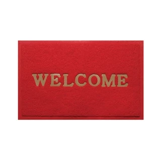 WSP พรมดักฝุ่น Welcome พรมเช็ดเท้า พรมกันลื่น พรมปูพื้น มี 2 ขนาด (มีหลายสีให้เลือก)