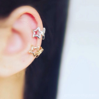 ear cuff ต่างหูแบบหนีบ (ไม่ต้องเจาะหู)