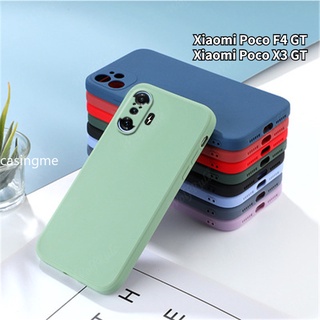 เคสโทรศัพท์ซิลิโคน TPU แบบนิ่ม ทรงสี่เหลี่ยม กันกระแทก สําหรับ Xiaomi Poco F4 GT X3 GT