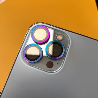 (ราคา1ชุด) เลนส์กล้อง ฟิล์มเลนส์กล้อง สีรุ้ง ฟิล์มกล้องสำหรับไอโฟน11 iphone 15/15PRO/15PRO 14 14max 14promax 12 12promax