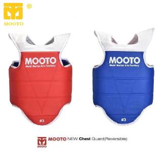 Mooto ®เทควันโด เสื้อเกราะป้องกันหน้าอกเสื้อเกราะกลับด้านได้ (สำหรับเด็ก / ผู้ใหญ่) (สีแดงและสีน้ำเงินสองด้าน)