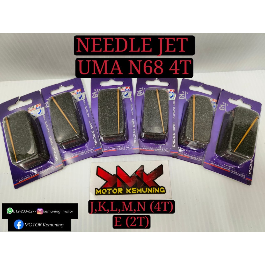 UMA RACING เข็มคาร์บูเรเตอร์ N68J N68K N68L N68M N68N 4T N68E 2T UMA UMA สําหรับแข่งรถ