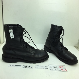 รองเท้าคอมแบท Combat shoes รองเท้าคอมแบททหาร หนังสีดำ สภาพดี ทรงสวย มือสอง คัดเกรด ของนอก เกาหลี