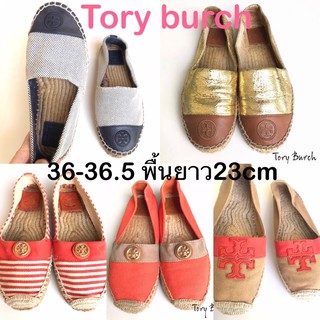 🚫sale🚫รองเท้าแบรนด์เนมมือสอง Tory burch size6/36-36.5