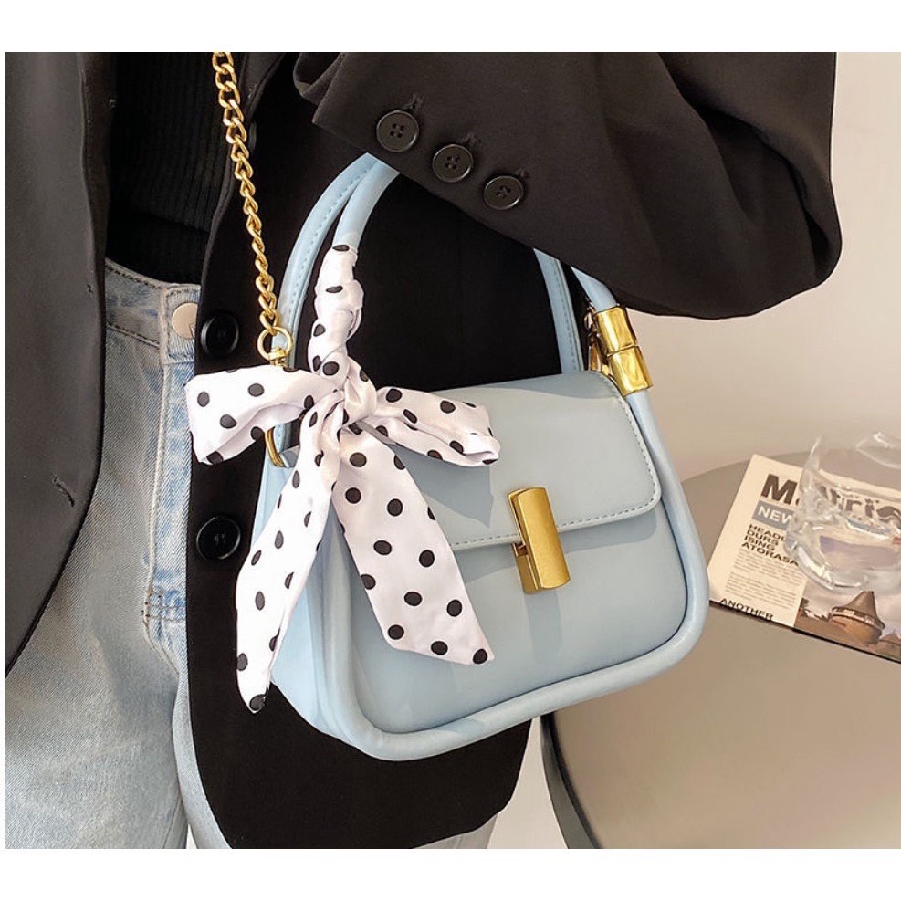 ผ้าผูกผม ที่คาดผม ที่คาดศีรษะผ้าไหมหางม้า สไตล์ฝรั่งเศสสําหรับผู้หญิง F09 - รูปที่ 2