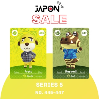 Animal Crossing Amiibo cards ของแท้ Series 5 No. 445, 447