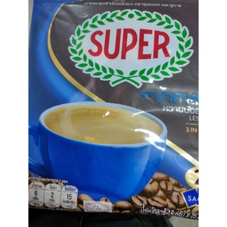 SUPER COFFEE حلال ☕ Less Sugar  สูตรน้ำตาลน้อย  l 25 Sacks x 20g