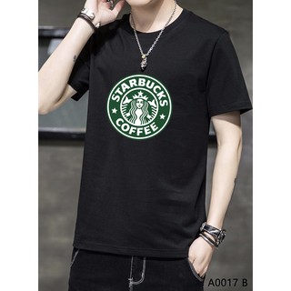 เสื้อยืดแขนสั้นกาแฟเสื้อยืดสตาร์บัคส์เสื้อยืดเป็นกลางเสื้อกีฬาเสื้อผ้าชุดลำลอง a0017