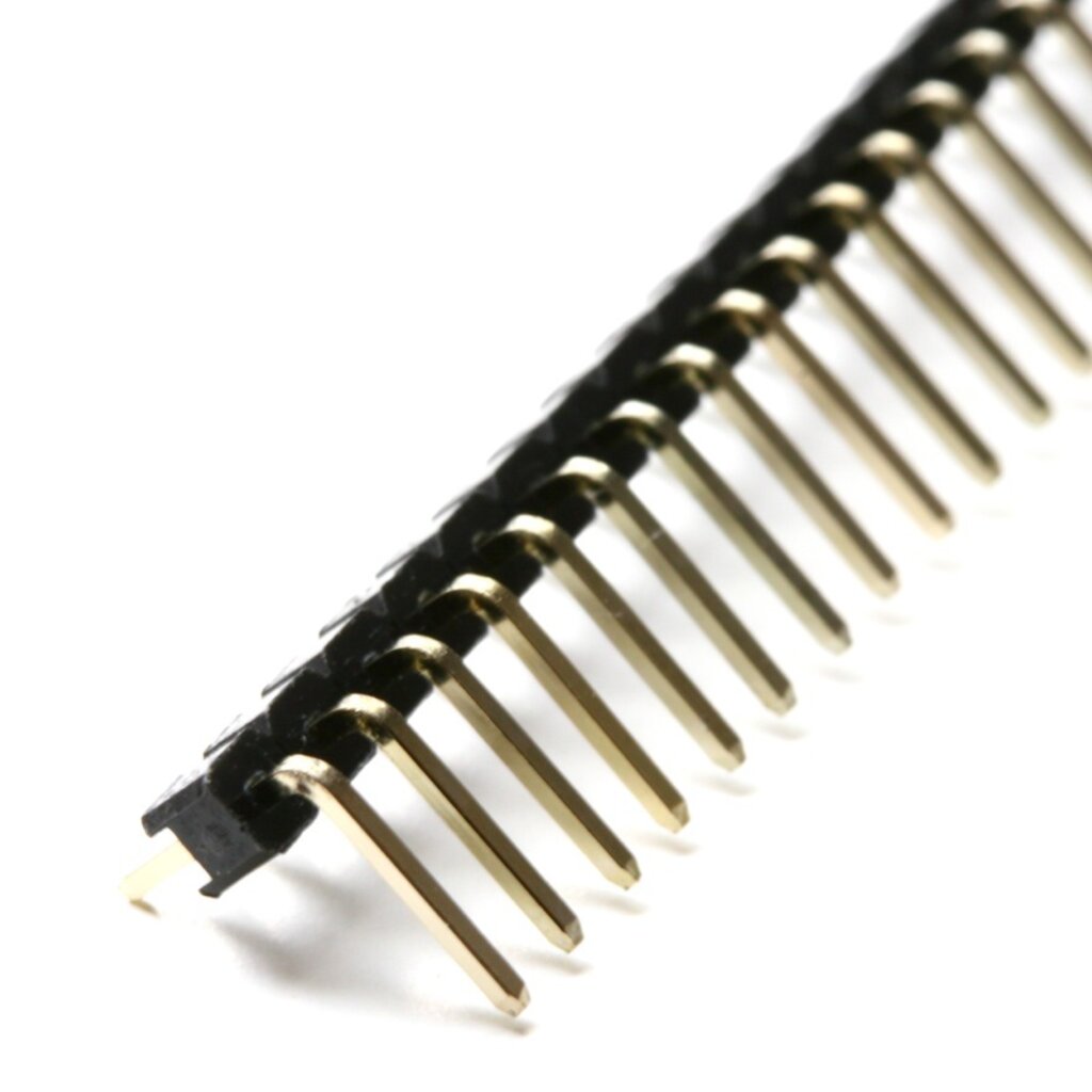 40 Pin 2.54mm Pin Header Single Row Pin Male งอ Shopee Thailand