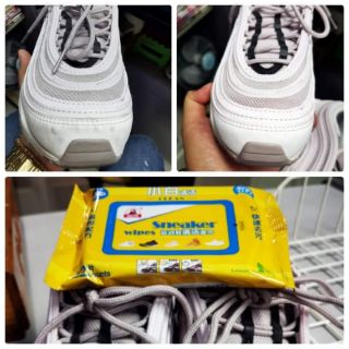 ผ้าเช็ดทำความสะอาดรองเท้า Sneaker wipes 12แผ่น  คุณสมบัติ
-ช่วยขจัดคราบ ทำความสะอาดรองเท้า ให้กลับมาขาวใหม่