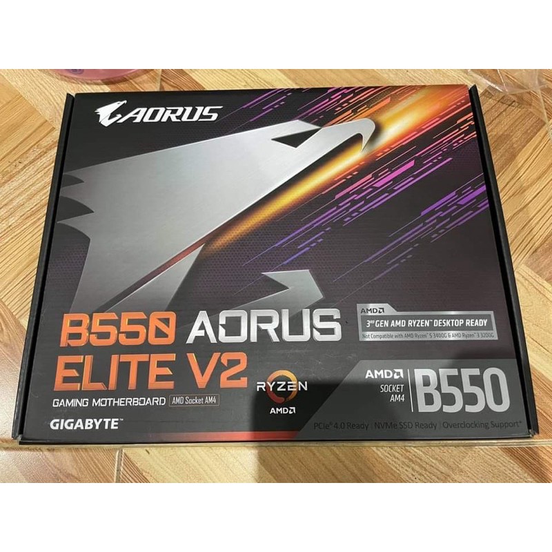 AORUS MAINBOARD AM4 GIGABYTE  B550 ELITE V2 (สินค้ามือ1)