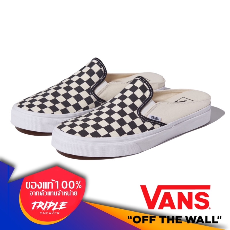 Vans Slip-On Mule Checkerboard | Black/White