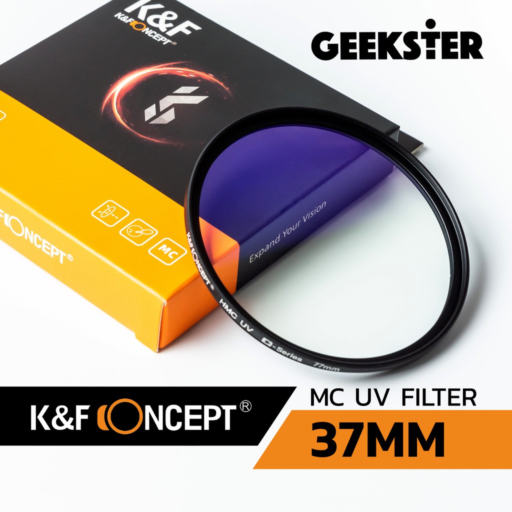 MC UV Filter แก้ว Japan K&F  37mm / 37มม / 37 mm มม KF HMC
