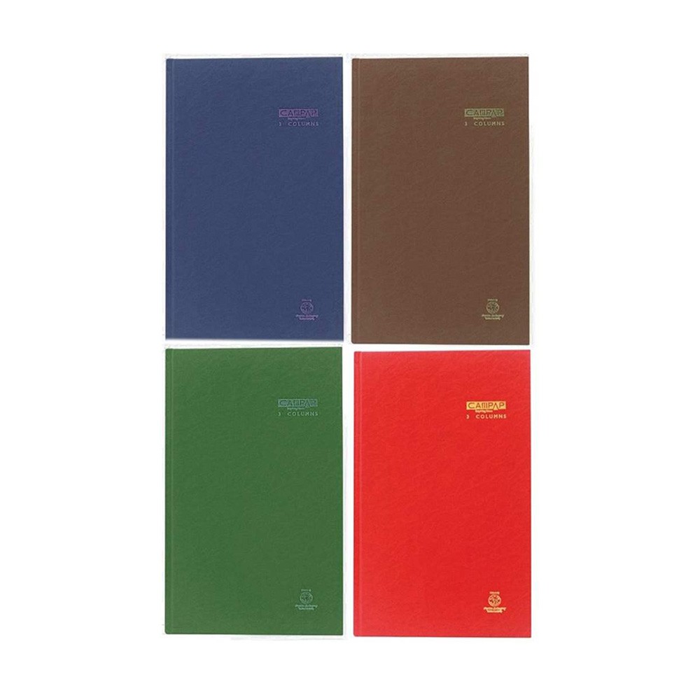 Campap CA3130 F4 หนังสือปกแข็งตัวเลข 3 คอลัมน์ 128 หน้า
