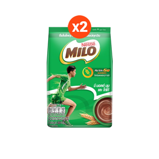 MILO Chocolate Malt Powder ไมโลชนิดผง สูตรปกติ 600 กรัม x2 NestleTH