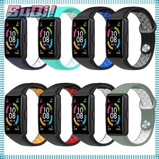 Silicone Watch Band Replacement Strap For Huawei Band 6 Smart Watch