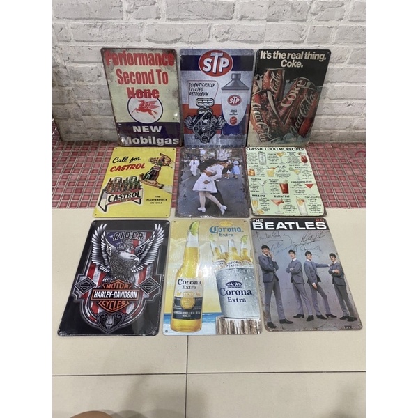 ป้ายสังกะสีวินเทจ 20 × 30 เซ็นข งตกแต่งผนัง รูปที่ 2