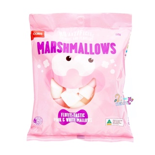 Coles Marshmallows 150g มาร์ชเมลโล่