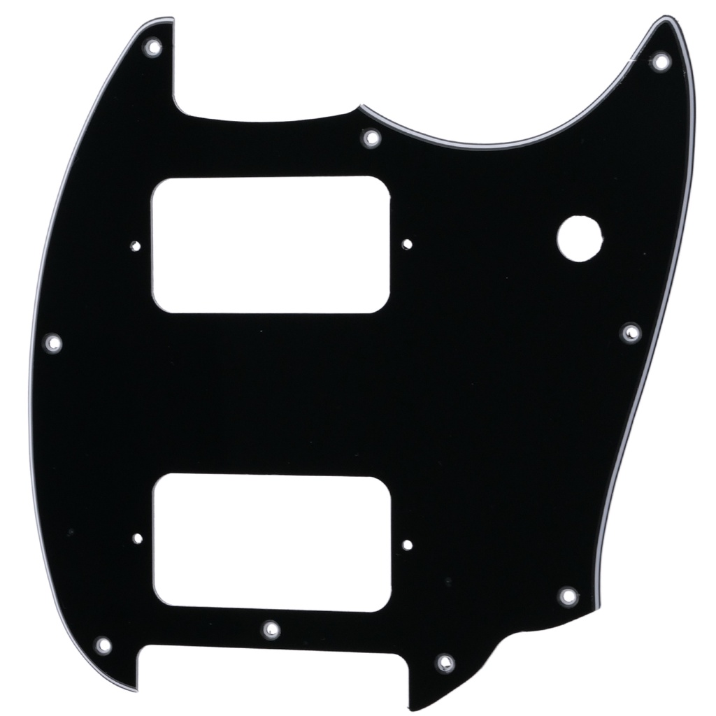 Musiclily Pro 9 หลุมรอบมุม HH กีตาร์ Pickguard สําหรับ Squier Mustang Bullet สไตล์กีตาร์ไฟฟ้า