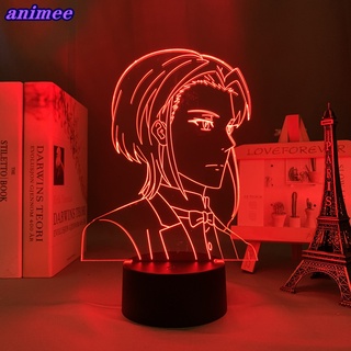 โคมไฟกลางคืน Led ลายอนิเมะ Moriarty The Patriot William James Moriarty 3d สําหรับตกแต่งห้องนอน