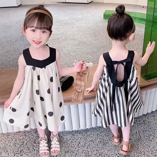 NANA💕พร้อมส่ง💕2220267ชุดเดรสเด็กผู้หญิง ชุดกระโปรงเด็กเเขนกุดชุดเดรสสำหรับเด็กผู้หญิง