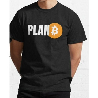 T-shirt เสื้อยืด พิมพ์ลาย Plan Bitcoin Ethereum Satoshi Hodl Crypto %100 Premium AEkeml96DClakh76 สไตล์คลาสสิก S-5XL