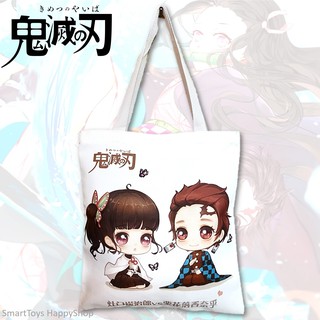 Kimetsu No Yaiba Bag Limited Edition 01 กระเป๋าผ้าสกรีนลายสีสันสดใสจากการ์ตูนสุดฮิตดาบพิฆาตอสูร