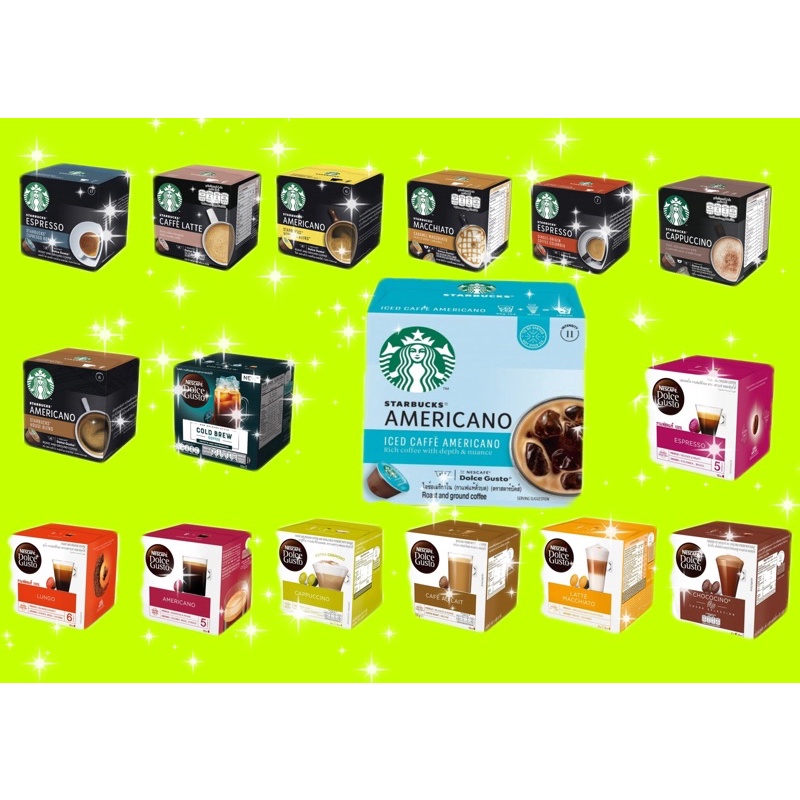 แคปซูล Capsule สำหรับเครื่องชงกาแฟ Nescafe Dolce gusto