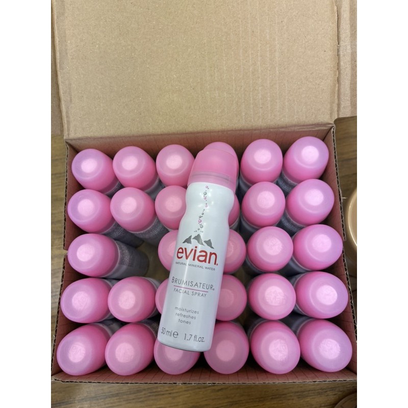 สเปรย์น้ำแร่เอเวียง Evian facial spray 50 ml.ของแท้100%
