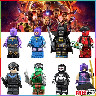 ฟิกเกอร์ Marvel Minifigures Thanos Sentinel Robot Samurai Batman Super Heros สไตล์ฮิปฮอป Deadpool Hawkeye PG8121