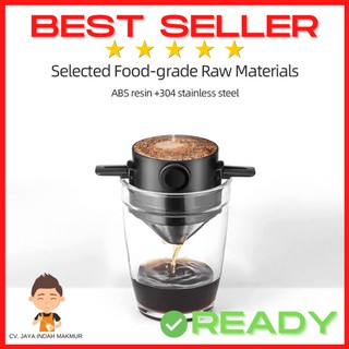 Portable Coffee Filter Pour Over V60 Dripper Cone Saringan Kopi Teh Filter Penyaring Kopi